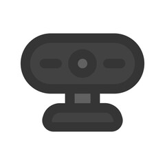 webcam line color icon