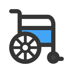 wheelchair line color icon