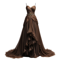 Naklejka premium Beautiful dress isolated on white