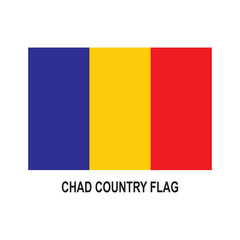 Chad country flag icon
