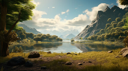 Imaginary date spot, beautiful scenery,natural light .