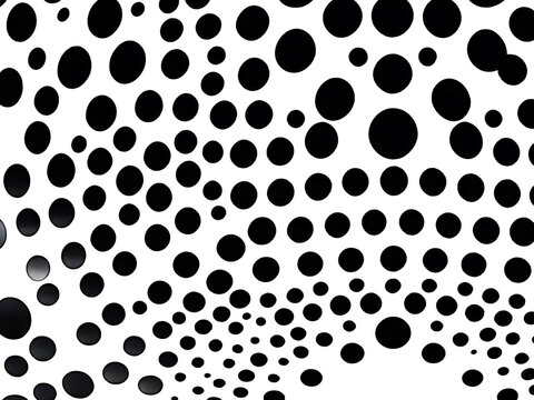  circle black dots on a white background in high resolution on black and white color, Crisp lines, Outstanding layout, illustration, wallpaper.