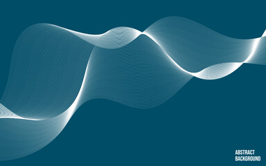 Abstract background with white wave design element