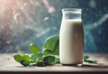 Obraz na płótnie Canvas Different types of vegan non diary milk Health care and diet concept