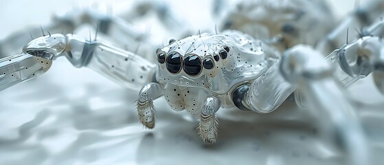 Transparent Spider Of The Animal World. Generative AI