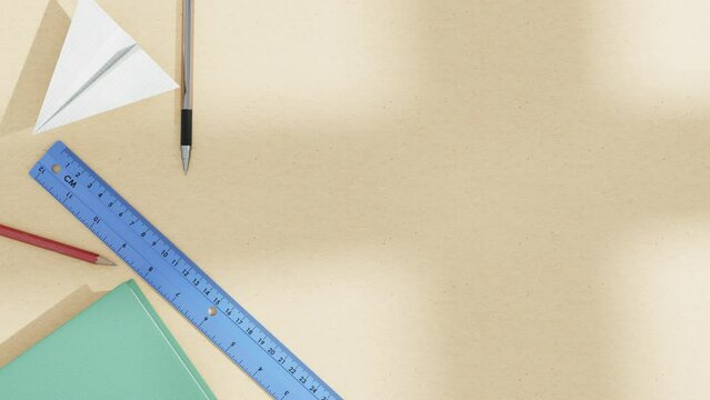 education student school video animation 4k background