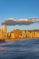 Fototapeta premium Benidrom, Spain -January 6 2024 