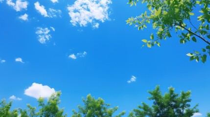 Obraz premium clear blue sky is a clear blue sky. Like a picture in a fairy tale