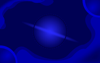 sleek navy blue background, seamlessly blending abstract elements, shadows, and gradients. This artistic banner, void of any human presence, perfectly captures the essence of technology and social 