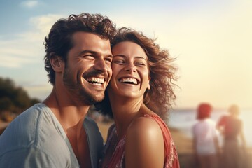 pictures of people smiling It represents the happiness of living together with nature. true happiness