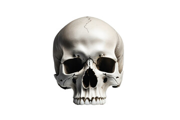 a high quality stock photograph of a single skull head isolated on a white background