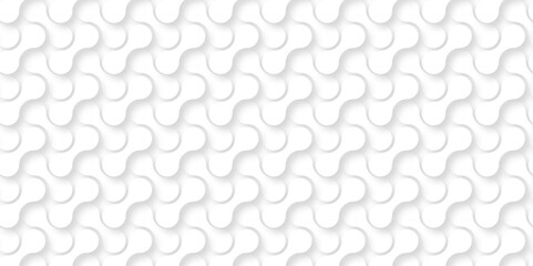 Naklejka premium white and gray meatball tile geometric vector line wallpaper design