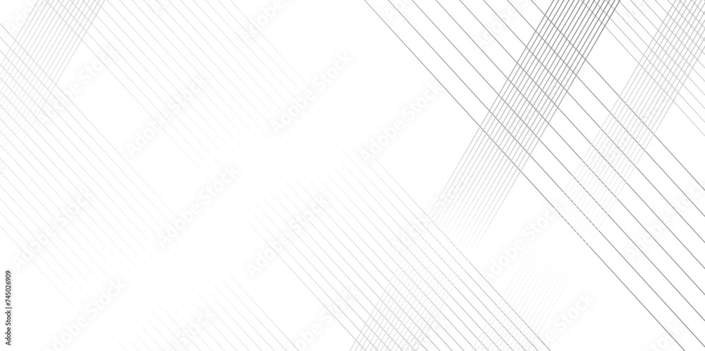 Wall mural abstract background wave lines elegant white diagonal lines gradient concept web texture. vector gra