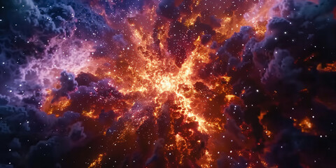 A vibrant cosmic cloud formation 