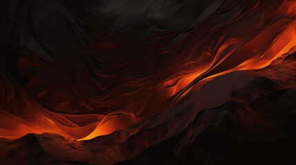 Dark burning red and matte black background, lava like, 3d rendering, minimalistic,  clean and aesthetic