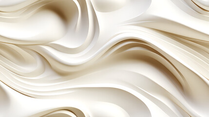 Wave white silk fabric with some smooth.