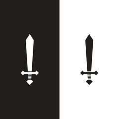 game sword, Cartoon sword for game on white background, vector illustration