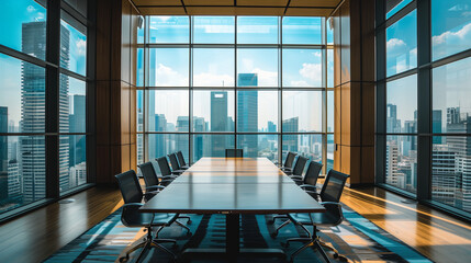 interior of meeting room in moder office