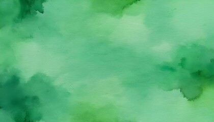Fototapeta na wymiar Green Watercolor Texture Background