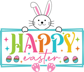 Happy Easter,This is only digital download file. No physical items will be sent you. This file can be used many projects like t shirt, sign, mug, printing, silhouette so forth.