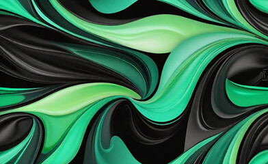 El fondo negro y verde oscuro es claro con el degradado es la superficie con plantillas de textura metálica, líneas suaves, degradado tecnológico, fondo diagonal abstracto, negro plateado, elegante.