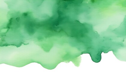 Green Watercolor Texture Background