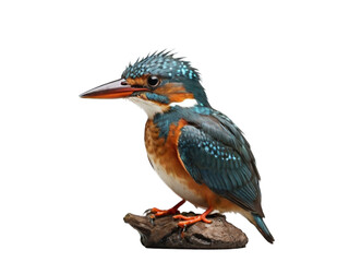 Kingfisher on transparent background