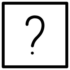 question icon, simple vector design
