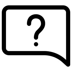 question icon, simple vector design