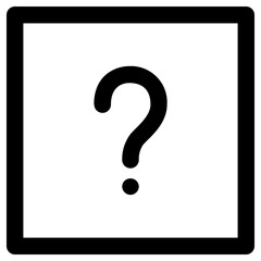 question mark icon, simple vector design