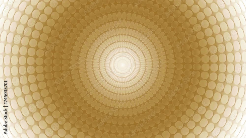 Poster animation of rotating concentric circles with hypnotic effect. motion. abstract geometric background