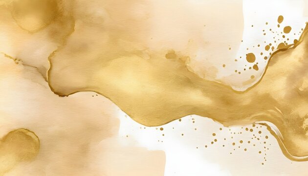 Gold Watercolor Texture Background 