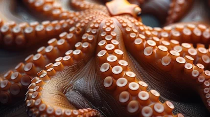 Photo sur Plexiglas Photographie macro background, extreme macro shot of Octopus Skin texture, minimalist beauty, moody lighting, photorealistic accuracy, perfect curves