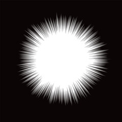 集中線　正方形