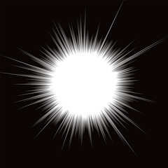 集中線　正方形