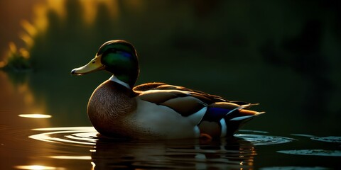 Mallard Duck on the water