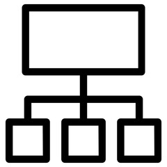 sitemap icon, simple vector design