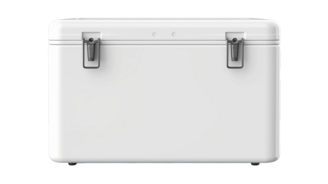 Cooler box isolated on transparent a white background