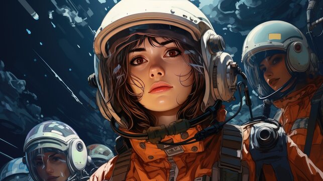 Anime heroes guard the Karman line marking a new era where health and security extend into space