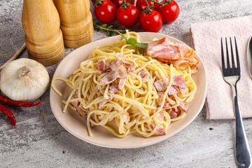 Italian pasta spaghetti Carbonara