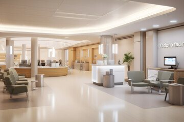 Fototapeta na wymiar Modern Healthcare Facility - The HC Clinic: Providing Optimal Patient Experience and Care