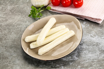 Mozzarella cheese stick heap snack