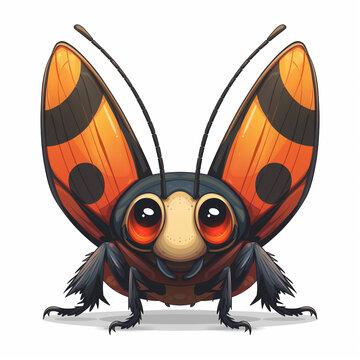 A funny meme bug game character image as logo