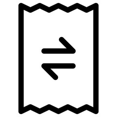 transactions icon, simple vector design