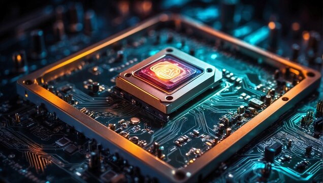 computer processor component photo made by AI generative