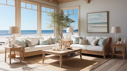 Airy Coastal Living Room