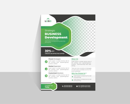 Unique Shapes Branding Consistency flyer design,