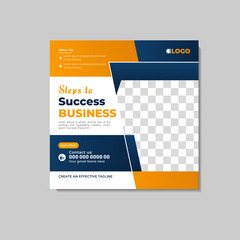 Business agency poster for social media,