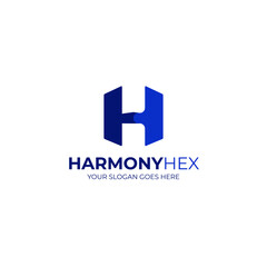 harmoy hex logo design