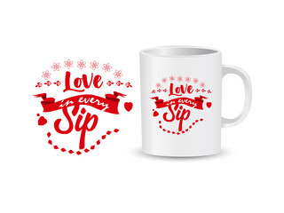 love sip mug design